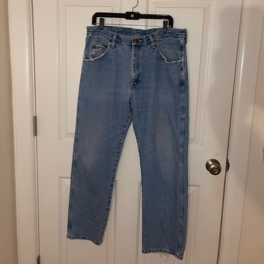Vintage distressed wranglers